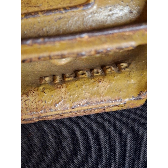Antique 1920s Kilgore Cast Iron Ford Model T Coupe Toy Car Dark Mustard Yellow Sf600a For Sale - Image 16 of 17