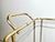 Vintage Art Deco Brass Bar Cart For Sale - Image 10 of 12