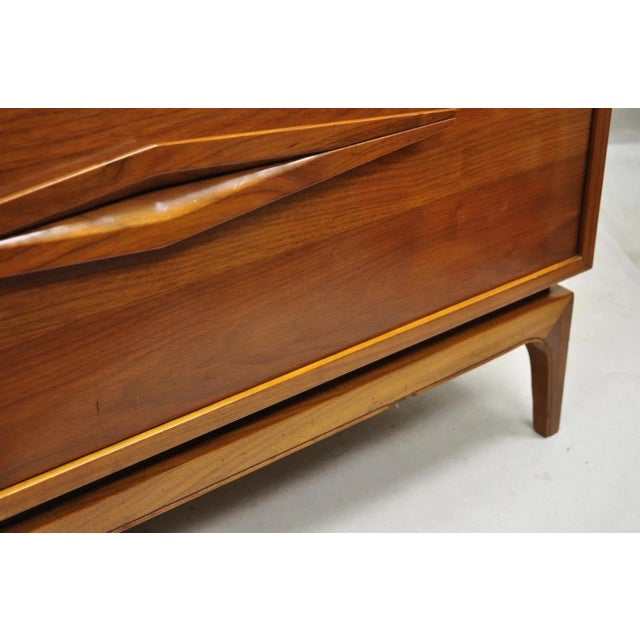 Albert Parvin for James Cameron Mid Century Modern Walnut Dresser Credenza For Sale - Image 11 of 12