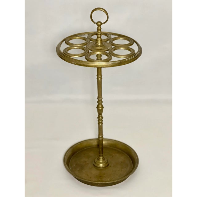 19th Century Solid Brass Umbrella Stand For Sale - Image 11 of 11
