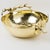 Brass Large Gilded Brass Centerpiece Bowl With Stag Heads Handles For Sale - Image 8 of 8