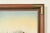 Original Artist Signed ‘Seaside Harbor’ Acrylic Painting in Carved Walnut and Brass Frame For Sale In South Bend - Image 6 of 12