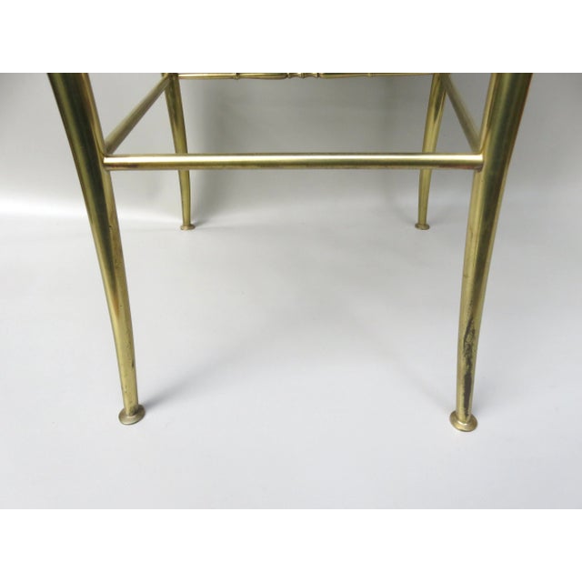 Brass and Red Velvet Chiavari Chair, Italy, 1960s For Sale - Image 14 of 18