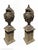 Magnificent pair of monumental architectural urns, hand-carved from natural stone in Italy during the 1940s. Inspired by...