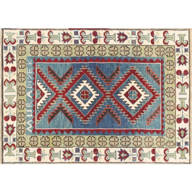 Textile 1960s Turkish Oushak Rug For Sale - Image 7 of 7