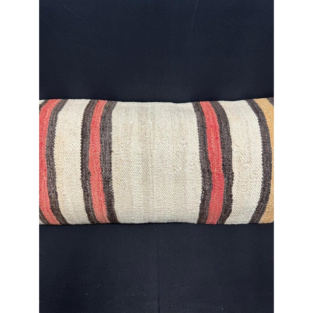 Contemporary Turkish Hemp Pillow Cushion Natural Beige Brown Cushion Cover 14x45 For Sale - Image 3 of 4