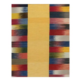 Handwoven Scandinavian Style Kilim Area Rug 5’9″ X 6’9″ For Sale