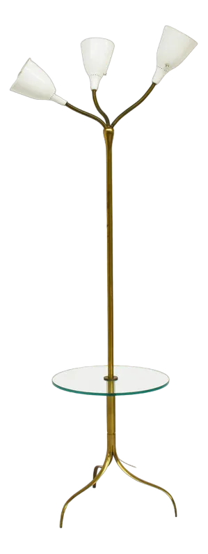 Adjustable Floor Lamp with Three Jointed Arms by Giuseppe Ostuni for Oluce, Italy, 1952