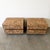 1970s Pair of Mid Century Modern Cork Nightstands Vintage 1970s Bedside Tables For Sale - Image 5 of 10