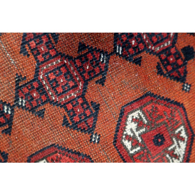Islamic 1920s, Handmade Antique Afghan Baluch Rug 3.8' X 4.8' For Sale - Image 3 of 13