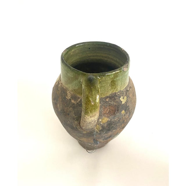 Early 20th Century Turkish Glazed Earthenware Pot For Sale - Image 5 of 9
