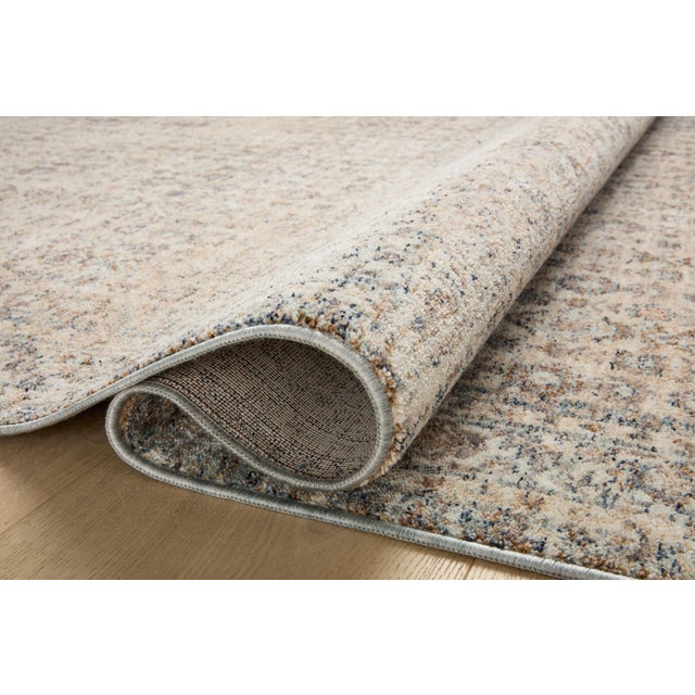 Loloi Rugs Angela Rose x Loloi Blake Rug Beige / Denim 18" x 18" Sample Rug For Sale - Image 4 of 8