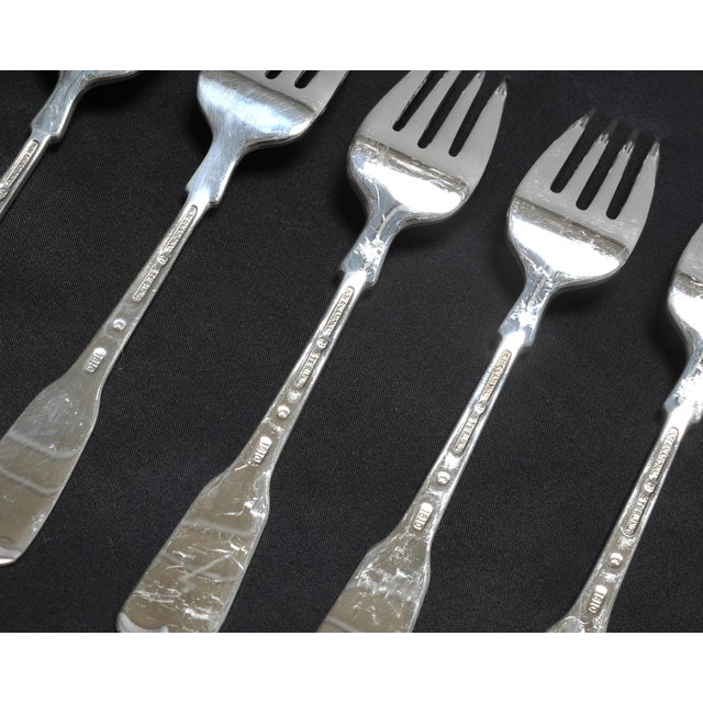 Silver 1810 International Sterling Silver Flatware Set 72 Pc For Sale - Image 8 of 18
