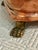 1900 - 1909 1900’s Art Nouveau Handcrafted Copper and Brass Jardinière Cachepot With Brass Paw Feet For Sale - Image 5 of 9
