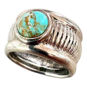 Vintage Sterling Silver and Turquoise Ring