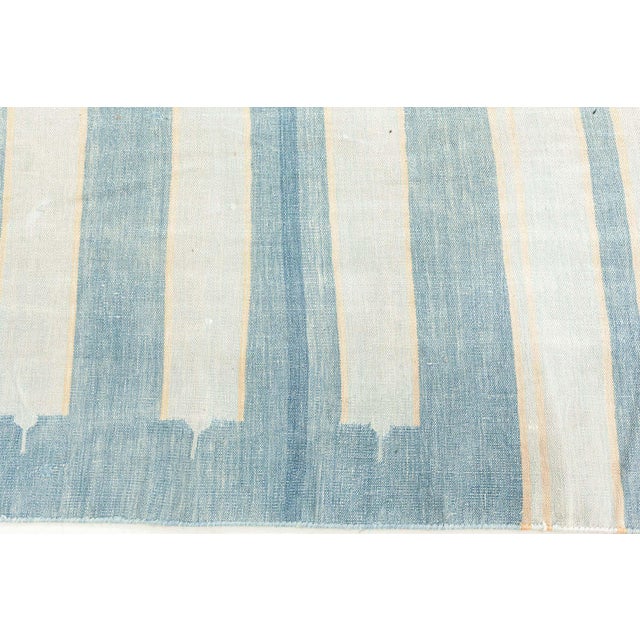 Doris Leslie Blau Vintage Indian Dhurrie Rug For Sale - Image 4 of 9