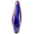 1960s Mid-Century Tear Drop Blue and Purple Murano Style Art Glass Sculpture For Sale - Image 4 of 8
