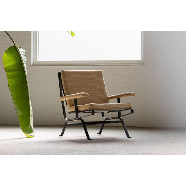 Highly rare ‘Dione’ lounge chair designed by Gastone Rinaldi and manufactured by Rima in 1957. This remarkable piece is an...