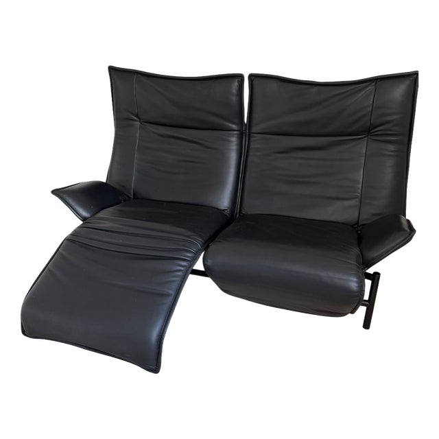 Leather Veranda Sofa by Vico Magistretti for Cassina, 1983 For Sale