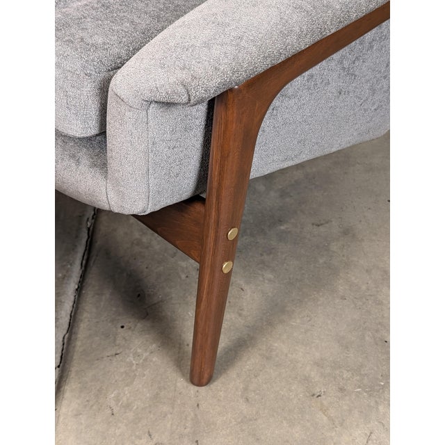 Mid Century 'Profil' Lounge Chair and Ottoman by Folke Ohlsson for Dux, C1960s For Sale - Image 10 of 11