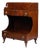 American Neoclassic Mahogany Demilune Dressing Stand on Brass Castors, 1830 For Sale