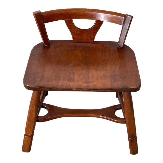 Mid 20th Century Murphy Chair Co. Mid Century Craftsman Sewing Chair For Sale