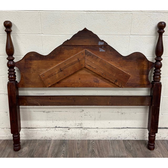 Vintage Full Size Traditional Poster Headboard For Sale - Image 11 of 11