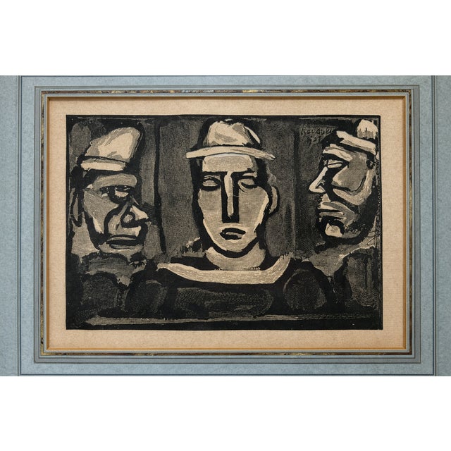This original lithograph, Le Cirque, was created by Georges Rouault in 1931 and hand signed by the artist, as visible in...