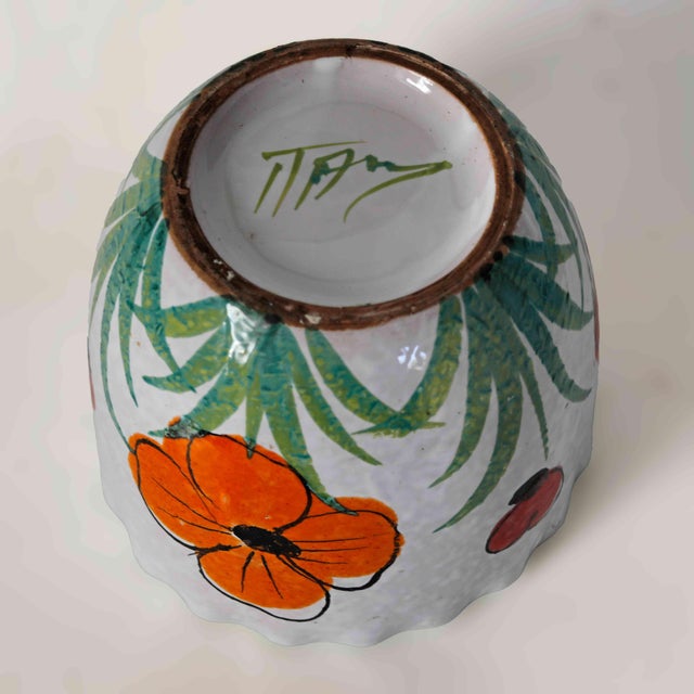 Ceramic Italian Vintage Flower Pot For Sale - Image 7 of 8