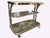 Mid-Century Modern Vintage Italian Brass and Smoked Glass Bar Cart, 1970s, 1960s For Sale - Image 3 of 10