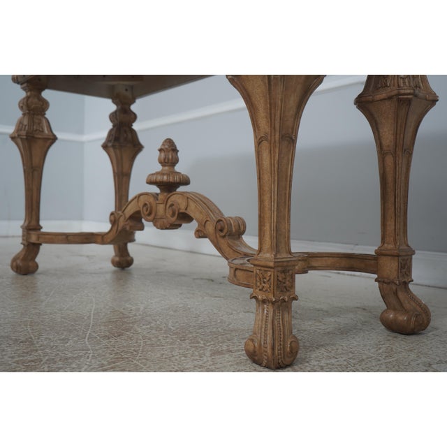 Vintage Italian Louis XVI Style Carved Marble Top Table For Sale In Philadelphia - Image 6 of 15