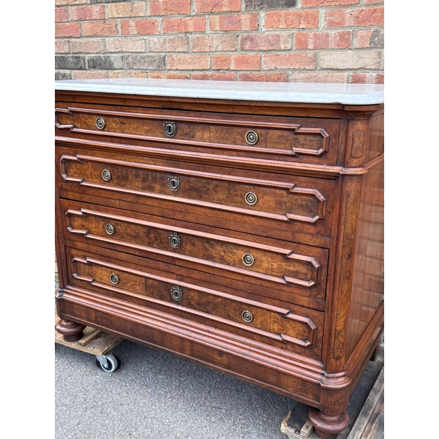 French 19th Century Italian Commode With Marble For Sale - Image 3 of 18