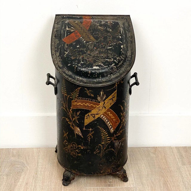 English Circa 1880 Coal Scuttle, England For Sale - Image 3 of 10