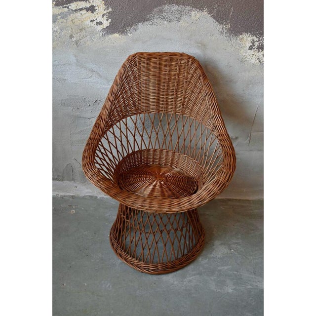 Bohemian Rattan Children's Armchair For Sale - Image 5 of 13