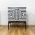 Polish Chest of Drawers with Op Art Motif, 1970s For Sale - Image 4 of 11