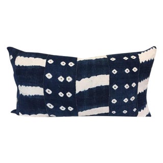 Vintage Textile Pillow 16" X 30" For Sale