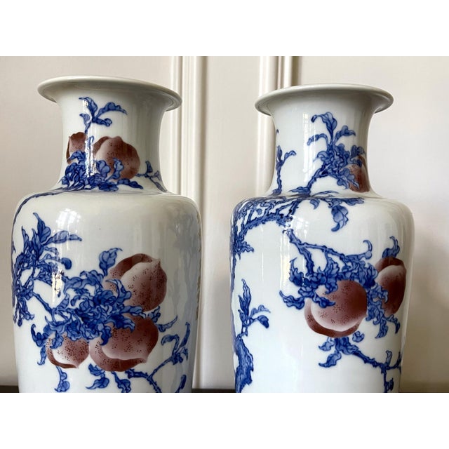 Copper Pair of Rare Porcelain Commemorative Vases by Makuzu Kozan Meiji Period For Sale - Image 8 of 18