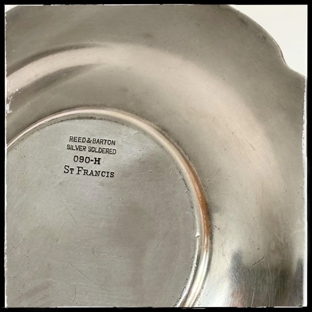 Mid-Century Modern Antique SilverPlate Platter- Coaster “St Francis Hotel” For Sale - Image 3 of 9
