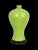 Chinoiserie Large Early Mid Century Apple Green 'Meiping' Monochrome Chinese Vase & Carved Wood Stand For Sale - Image 3 of 12