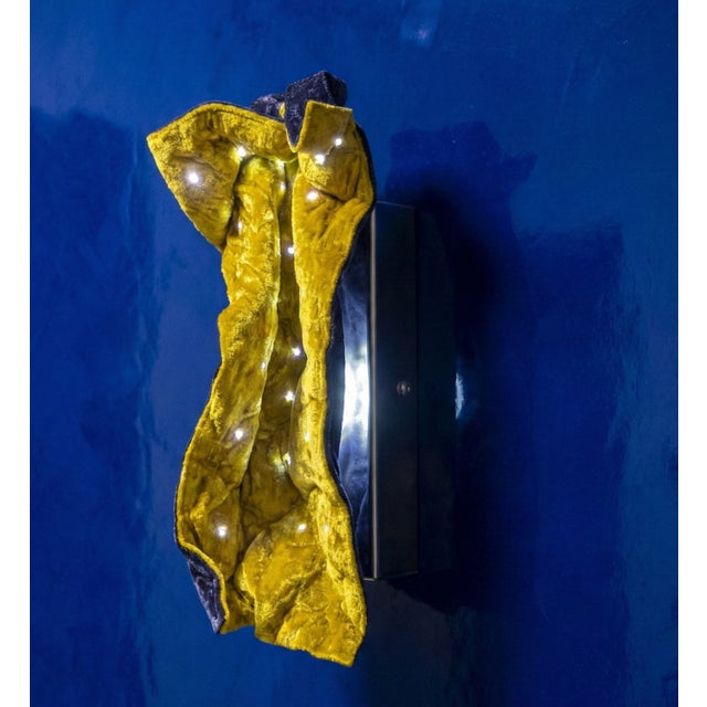 Wrinkled Wall Light by Dario Nasuti For Sale - Image 11 of 12