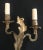 Gold Pair of Mid 20th Century French Bronze Rococo or Louis XV Style Two-Light Sconces For Sale - Image 8 of 9