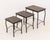 Late 20th Century Set of Three Contemporary Mahogany Inlay Nesting Tables For Sale - Image 5 of 11