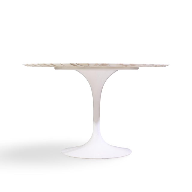 Mid 20th Century Eero Saarinen for Knoll Mid Century Tulip 84 Inch Marble Dining Table For Sale - Image 5 of 7