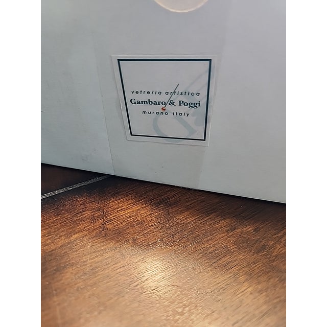 Mid 20th Century Trio of Murano Art Glass Bells – Gambaro & Poggi – Cobalt Blue & 24k Gold Aventurine – Signed W/ Original Boxes For Sale - Image 5 of 5