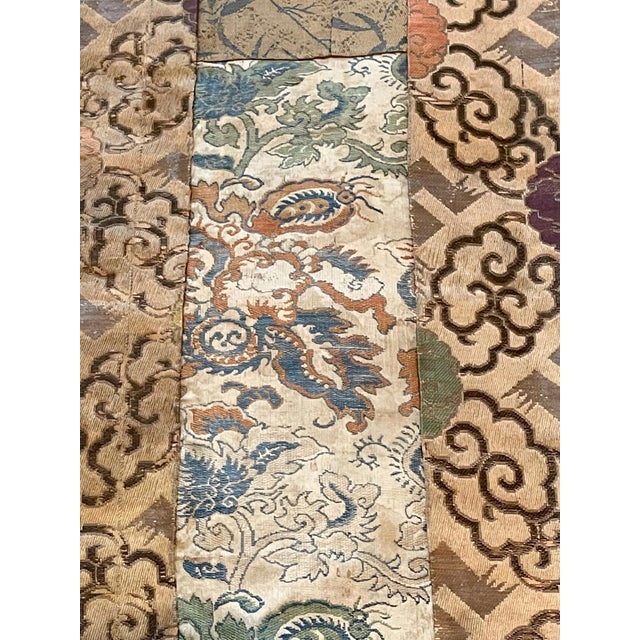 Antique Brocade Kesa Monk's Patched Robe Edo Period For Sale - Image 10 of 17