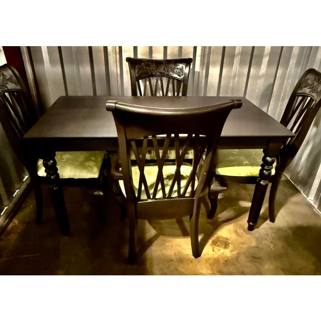 Black Mid 20th Century Dining Room Furniture Set For Sale - Image 8 of 10
