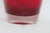 Ruby Red Hand Blown Ruby Red Tall Vase With Flared Opening and Clear Base 5084b For Sale - Image 8 of 11