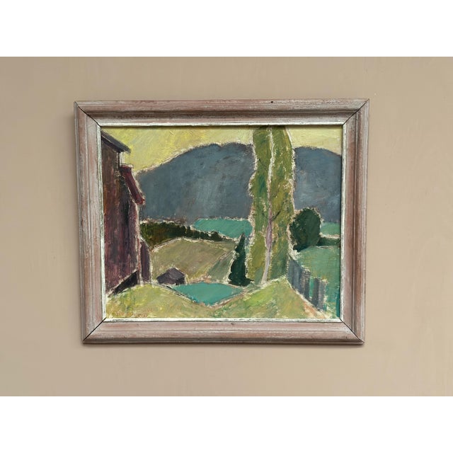 John Hedman, Landskap, 1966, Gouache on Panel, Framed For Sale - Image 11 of 17