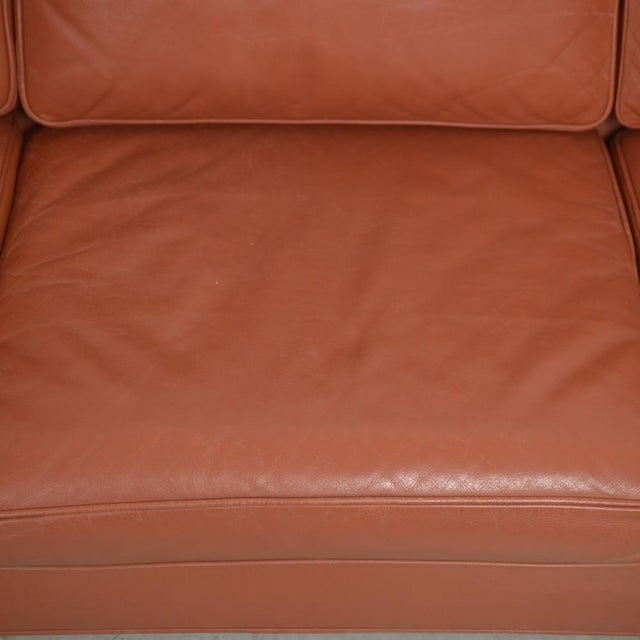 2333 Three-Seater Sofa in Cognac Leather by Børge Mogensen, 1990s For Sale - Image 9 of 18