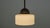 Vintage Glass and Brass Pendant Lamp For Sale - Image 6 of 9